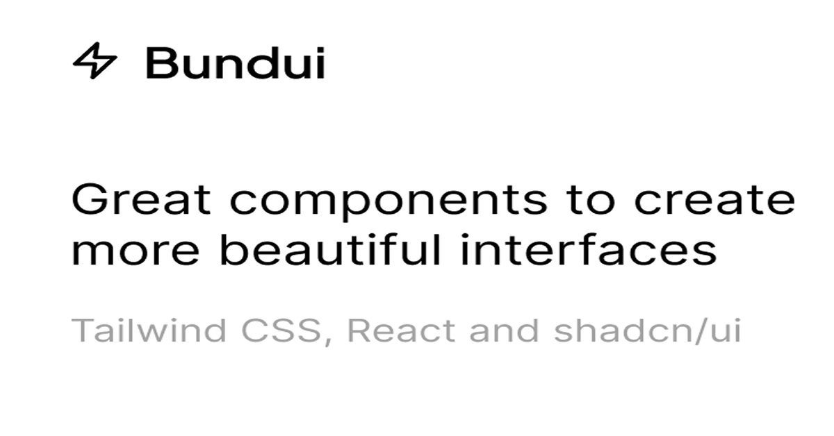 BundUI: Streamlining Your UI