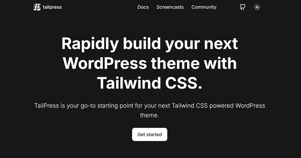 TailePress - Wordpress Boilerplate Theme | All UtilityCSS