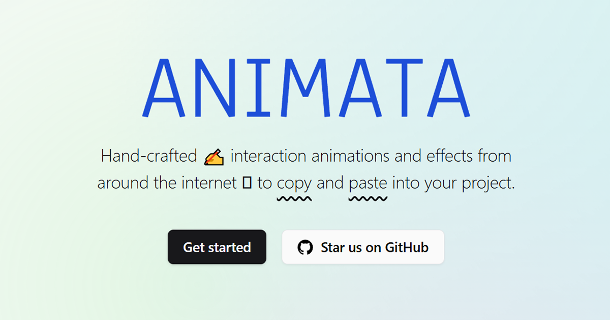 Animata - Animated Component Library