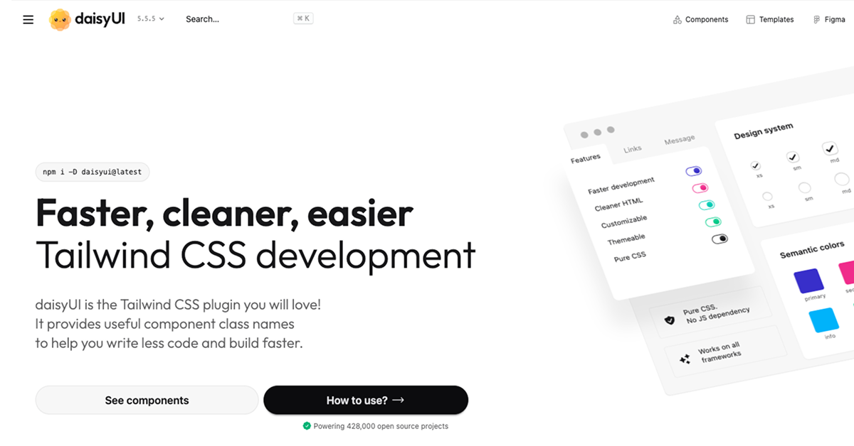 daisyUI - Tailwind CSS Component Library 