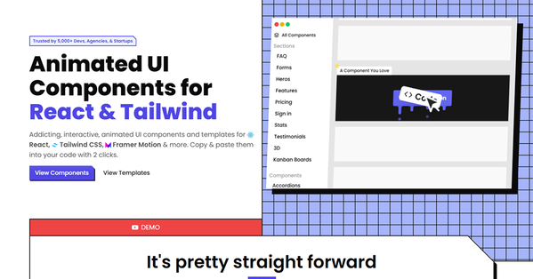 Hover.dev - Animated UI Components