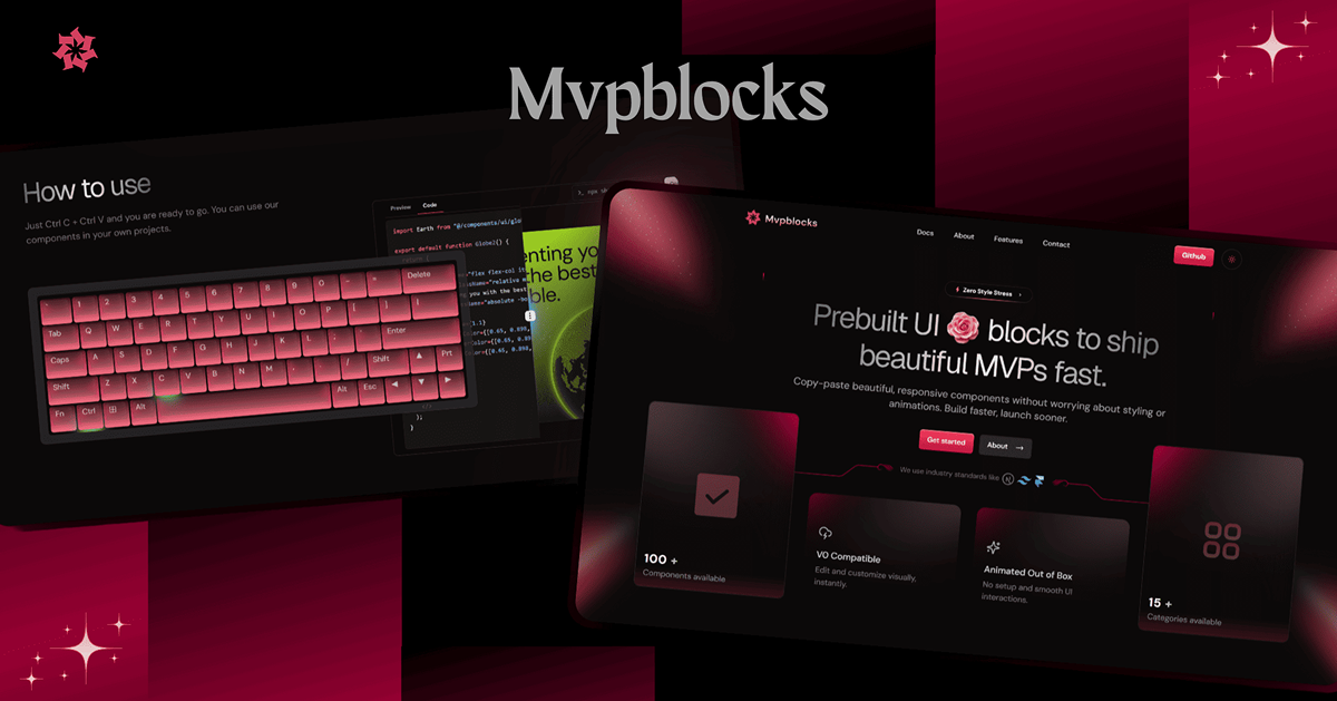 Mvpblocks - Prebuilt UI blocks
