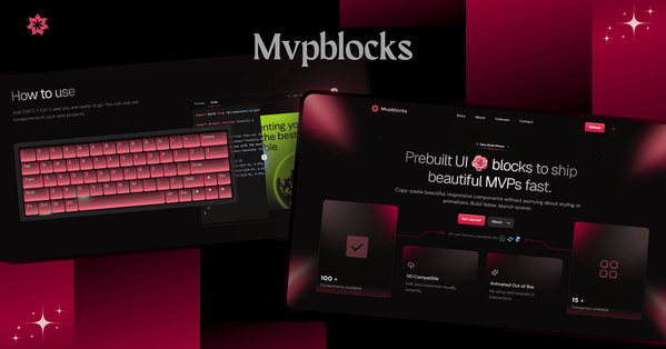 Mvpblocks - Prebuilt UI blocks