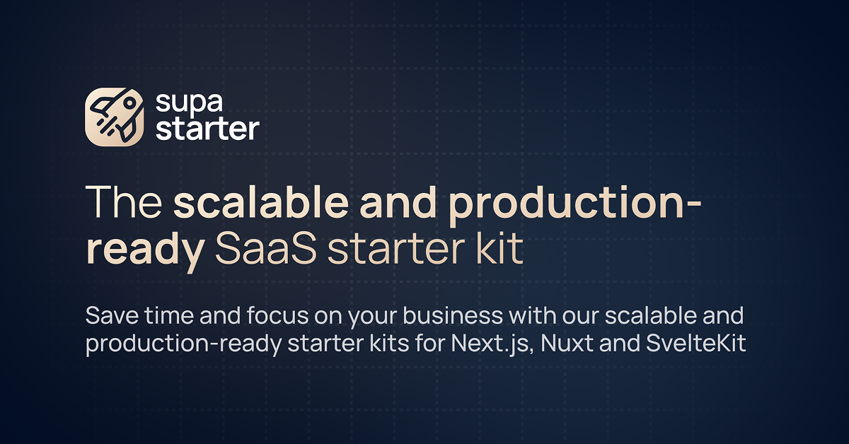 Supastarter – The Ultimate SaaS Starter Kit