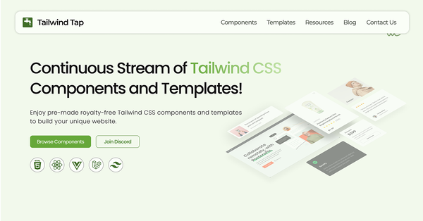 TailwindTap Templates