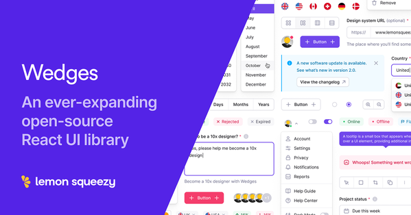 Wedges - Open-source UI components